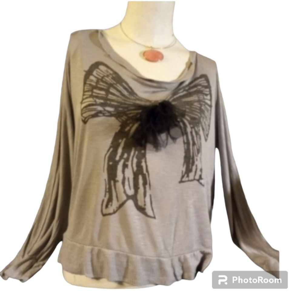 Sans‎ Souci bow sweatshirt Vintage SKUW005